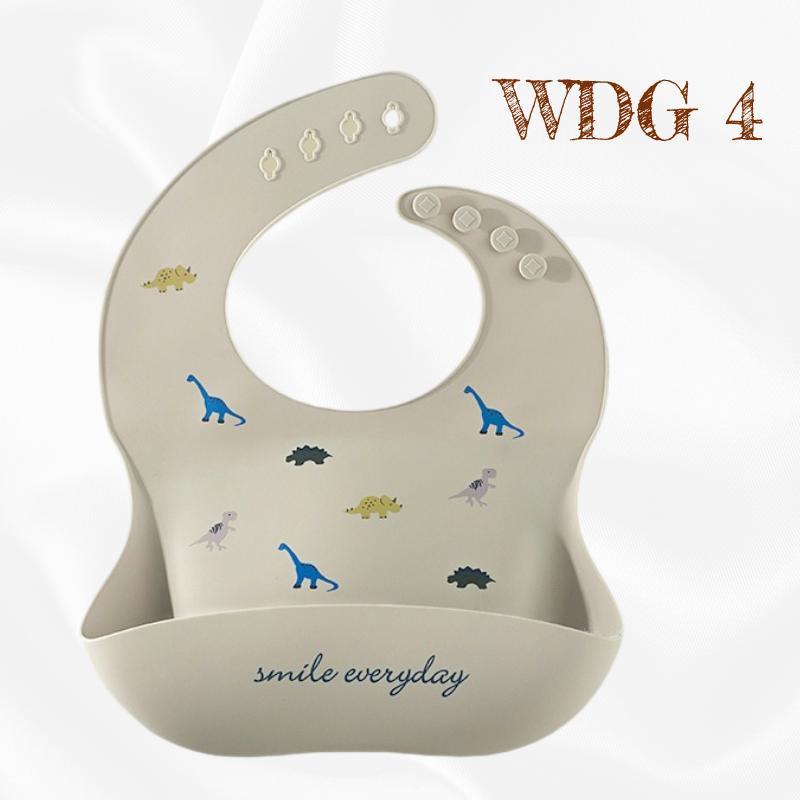 READY STOCK!!! Baby Silicone Bibs | Adjustable Waterproof Feeding Bib | Kids Apron for Mealtime WDG/GJQ 婴儿硅胶围兜 | 可调节防水围嘴
