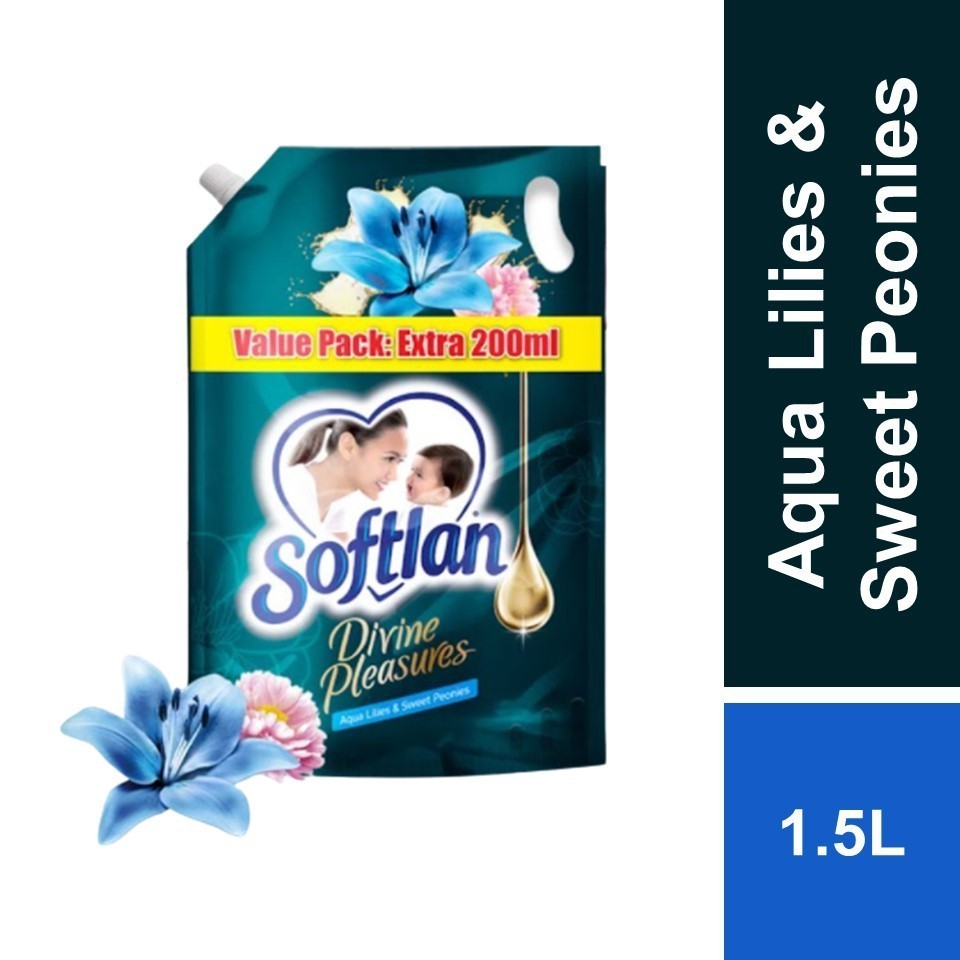 READY STOCK!!!SOFTLAN FABRIC SOFTENER 1500ML/1600ML REFILL Value Pack