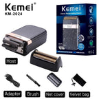 (READYSTOCK) KEMEI KM-2024 Professional Electric Hair Clipper/ Men Rechargeable Cordless Clipper Shaver KEMEI KM-2024