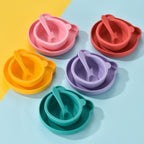 Silicone Baby Plate Bowl Set Spoon Bear BPA free Kids suction feeding Pingan Mangkuk sudu bayi