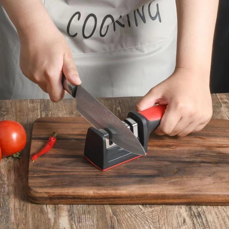 READY STOCK‼️ 3-Stage Knife Sharpener | Fast & Efficient Sharpening | Kitchen Knife & Scissors Sharpener   三段式磨刀器