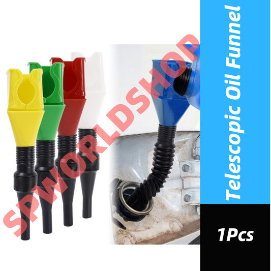 READY STOCK‼️ Telescopic Oil Funnel | Foldable & Portable | Car Truck Motorcycle Refueling Funnel with Filter 伸缩油漏斗