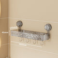 Bathroom Suction Cup Rack Transparent Perforation-Free Tripod Toilet Wall-Mounted Washstand Storage Shelf