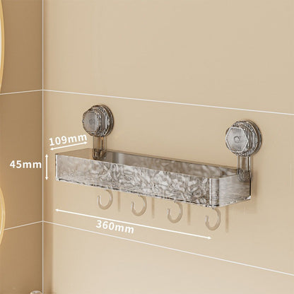 Bathroom Suction Cup Rack Transparent Perforation-Free Tripod Toilet Wall-Mounted Washstand Storage Shelf