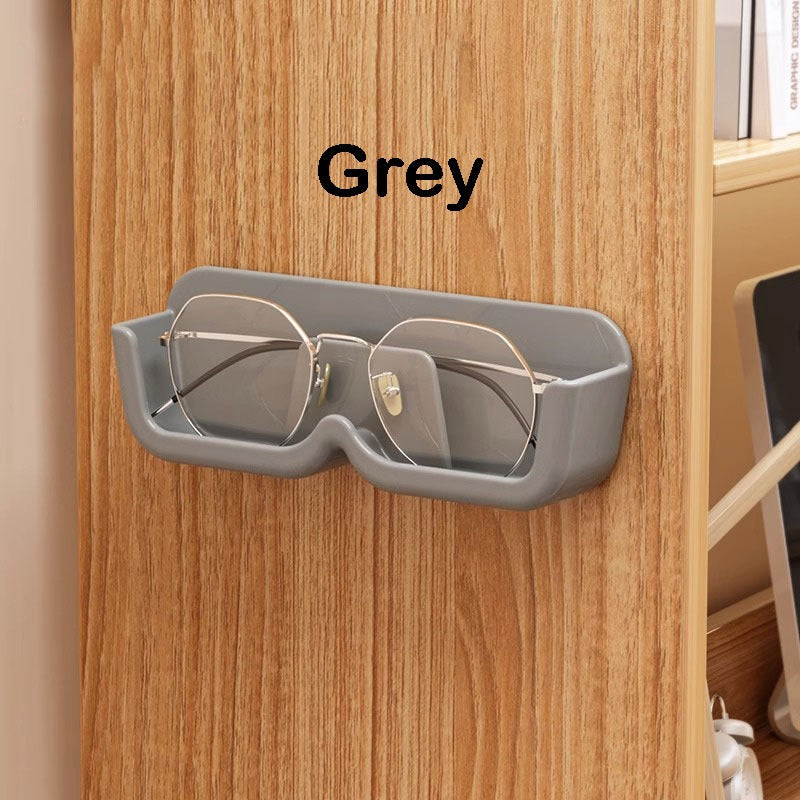 Wall-Mounted Punch-Free Glasses Storage Box | Sunglasses Display Rack | Decorative Eyewear Organizer Shelf 免打孔壁挂式眼镜收纳盒