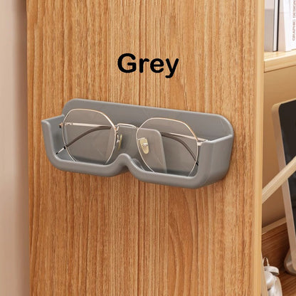 Wall-Mounted Punch-Free Glasses Storage Box | Sunglasses Display Rack | Decorative Eyewear Organizer Shelf 免打孔壁挂式眼镜收纳盒