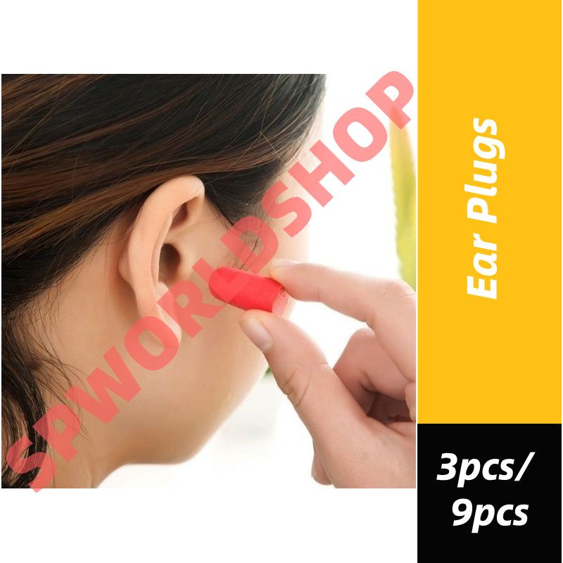 READY STOCK‼️ 3/6 Pairs Soft Foam Ear Plugs Noise Reduction Penyumbat Telinga Tidur Travel Anti-Bising 耳塞  防噪音耳塞