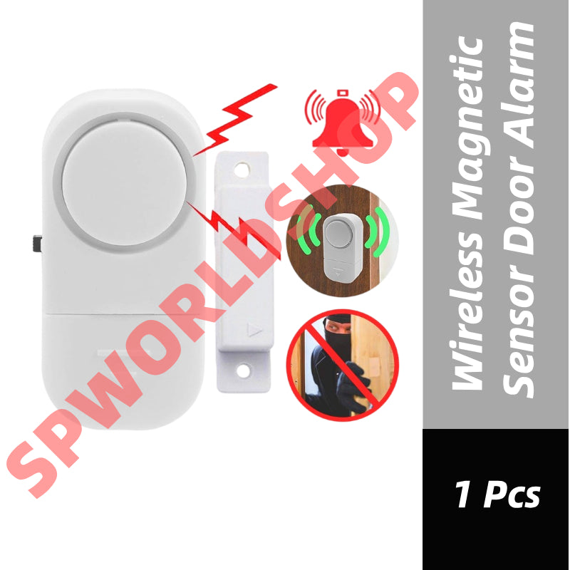 READY STOCK‼️ Wireless Door Window Alarm Magnetic Sensor Home Security Sistem Keselamatan Rumah  防盗报警器