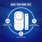READY STOCK‼️ Wireless Door Window Alarm Magnetic Sensor Home Security Sistem Keselamatan Rumah  防盗报警器