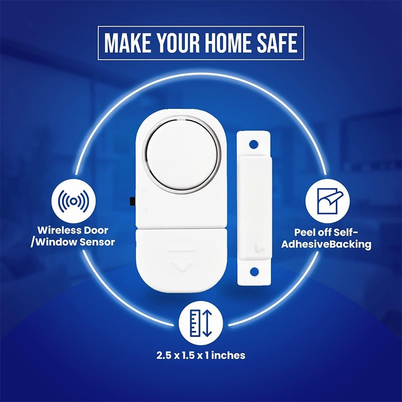READY STOCK‼️ Wireless Door Window Alarm Magnetic Sensor Home Security Sistem Keselamatan Rumah  防盗报警器
