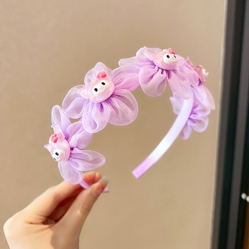 Cute Cartoon Headband Little Girl High-end Mesh Headband-CSW1009