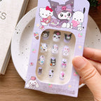 Children's three-dimensional cartoon character nail stickers 12 pieces-CSW1016