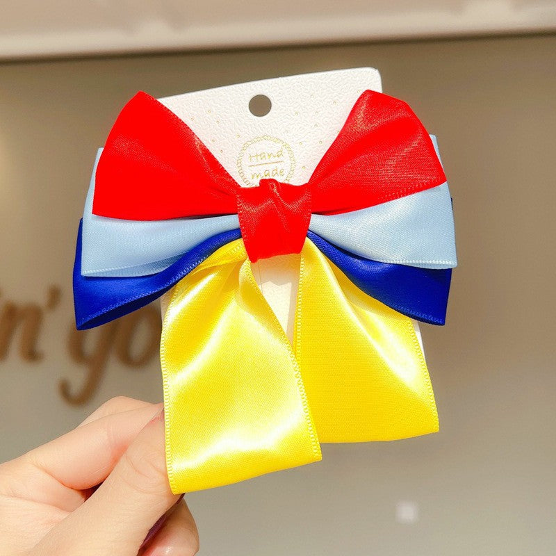 Snow White Bow Hairpin for Children Baby Princess Super Fairy Hair Accessories-CSW1019