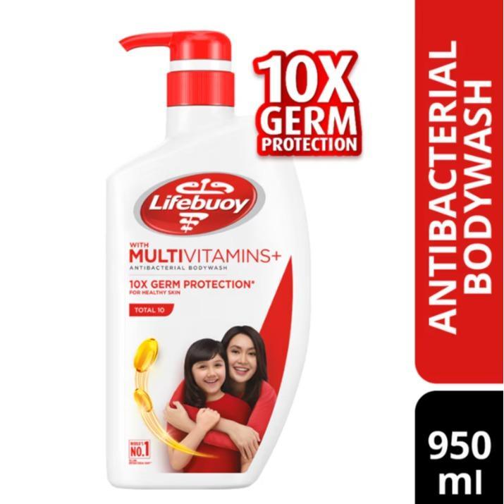 READY STOCK‼️ Lifebuoy Anti-Bacterial Shower Gel 900ml/950ml Sabun Mandian Bunuh 99.9% Kuman