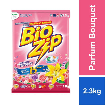 ✅ READY STOCK‼️ Bio Zip Serbuk Pencuci Baju 2.3kg (Magical Bloom/Flora/Oren/Parfum Bouquet/Colour) Harum & Bersih Berkes