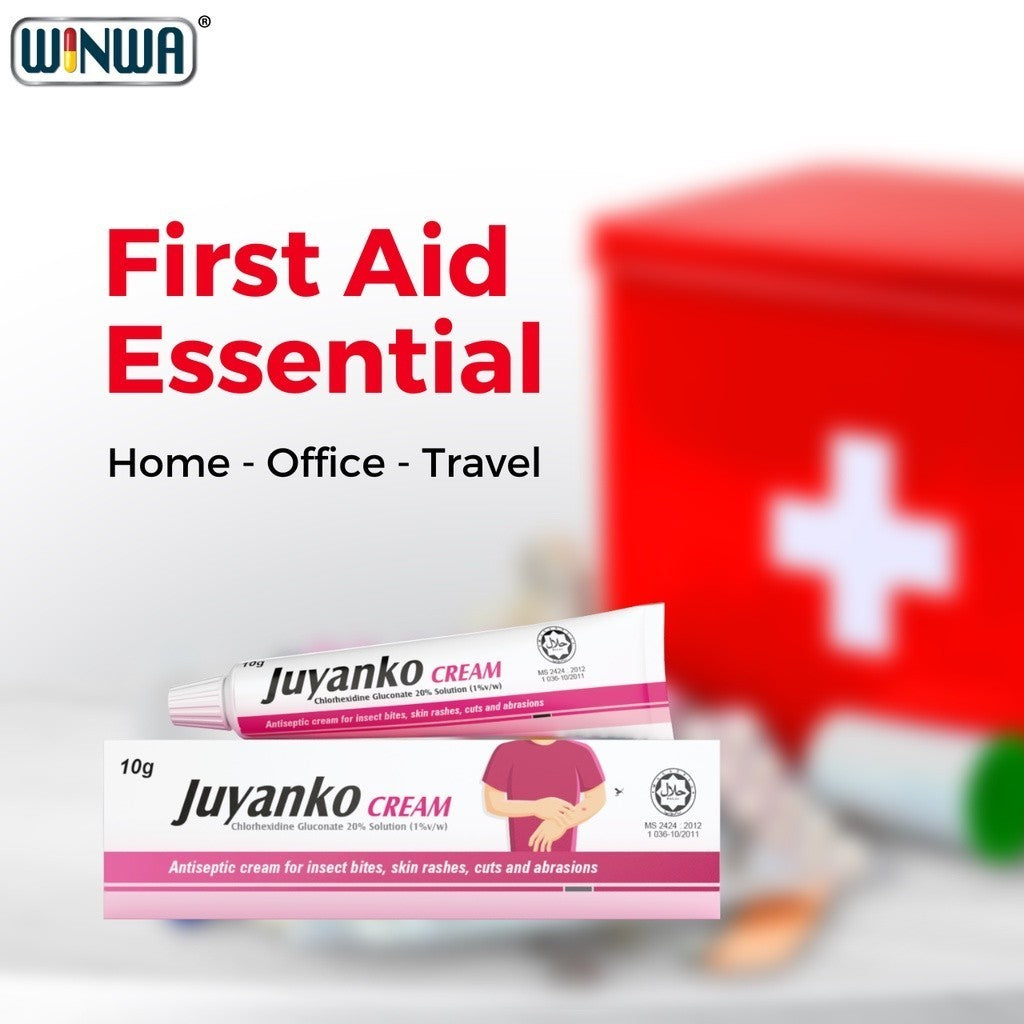 Juyanko Antiseptic Cream (10g) - Chlorhexidine For Insect Bites & Cuts