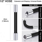 READY STOCK‼️ 360° Rotating Faucet Extension | Flexible Silicone Hose | Splash-Proof Water Tap Connector 旋转水龙头延长器 水龙头接头
