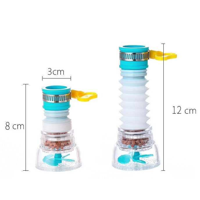 360 Rotate Water Tap Extender Filtering Shower Head Kitchen Anti Splash Nozzle Drainer Filter Purifier 过滤伸长水喉