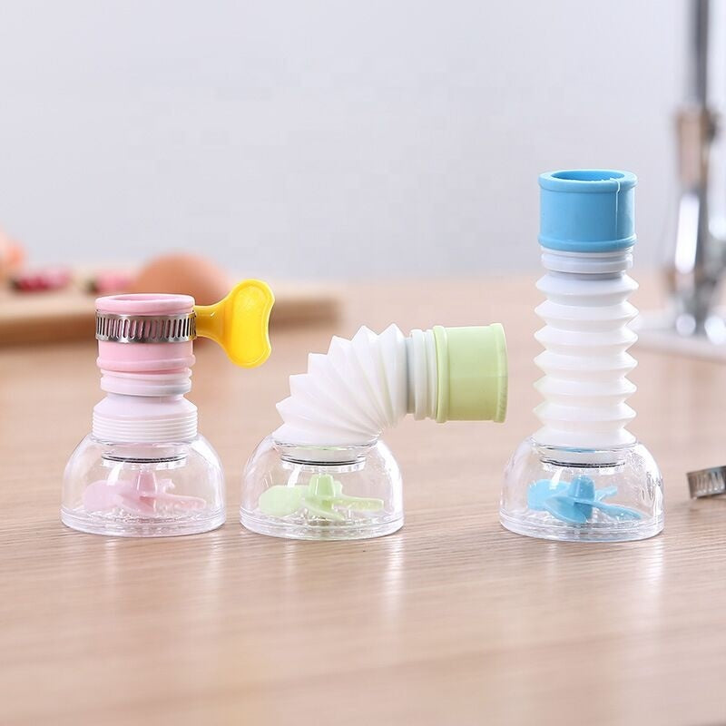 360 Rotate Water Tap Extender Filtering Shower Head Kitchen Anti Splash Nozzle Drainer Filter Purifier 过滤伸长水喉