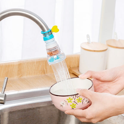 360 Rotate Water Tap Extender Filtering Shower Head Kitchen Anti Splash Nozzle Drainer Filter Purifier 过滤伸长水喉