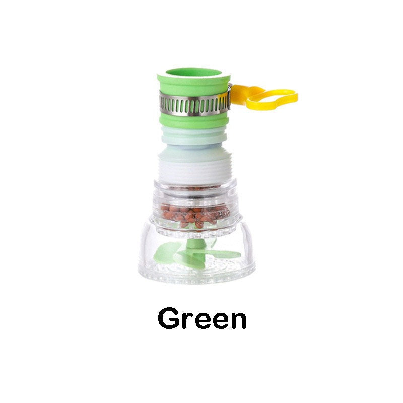 360 Rotate Water Tap Extender Filtering Shower Head Kitchen Anti Splash Nozzle Drainer Filter Purifier 过滤伸长水喉