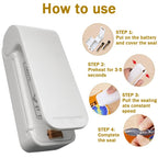 READY STOCK!!! Magic Mini Heat Sealing Machine | Portable Impulse Sealer for Plastic Bag Packing 迷你热封机 |封口机