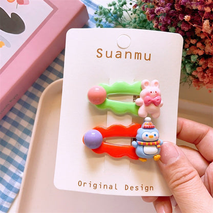 Ins Cute Cartoon Hair Clip Hair Accessory Set-CSW1003