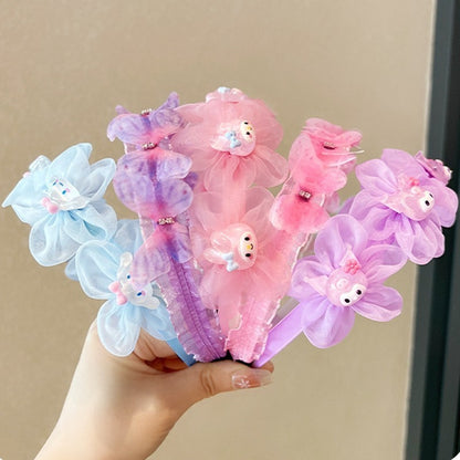 Cute Cartoon Headband Little Girl High-end Mesh Headband-CSW1009
