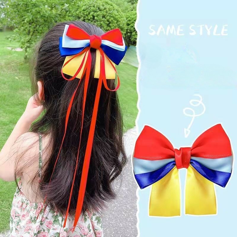 Snow White Bow Hairpin for Children Baby Princess Super Fairy Hair Accessories-CSW1019