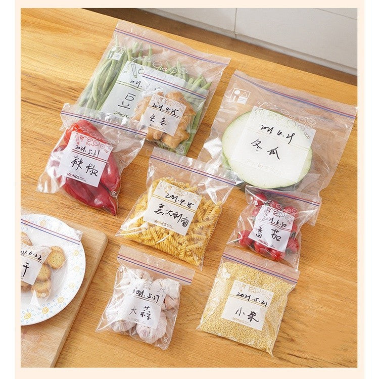 READY STOCK!!! Fresh-Keeping Sealed bag Self-sealing Household Plastic Bag Simpan Segar 密封袋保鲜食品包装袋自封塑封袋加厚