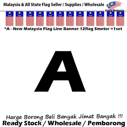 Malaysia Flag Line Banner Malaysia All State Flag Line Malaysia Triangle Flag Straight Flag Line