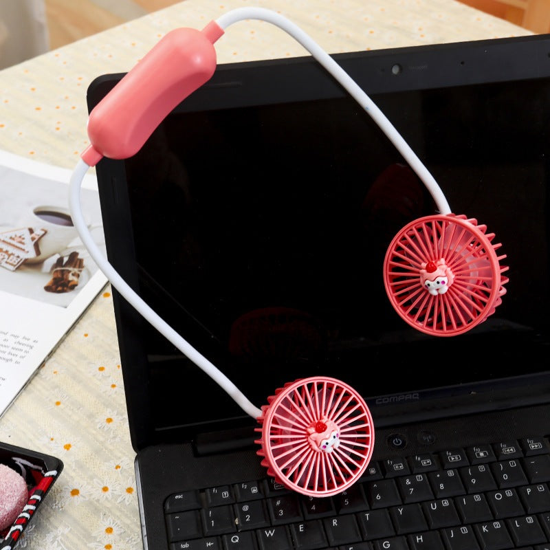 READY STOCK‼️ Portable Neck Fan | USB Rechargeable | Bladeless Hands-Free Mini Personal Cooling Fan 便携式挂脖风扇