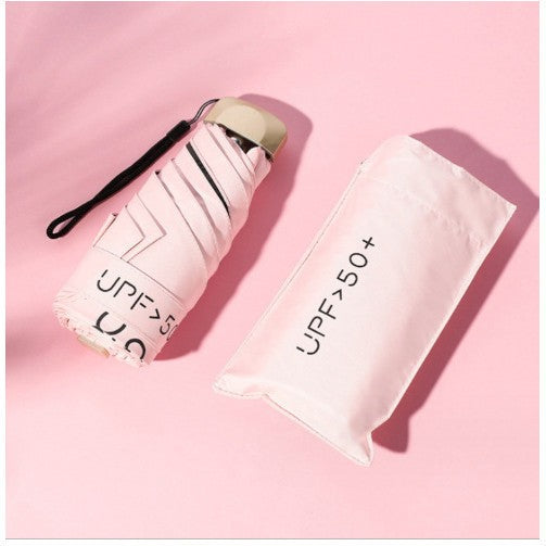 READY STOCK‼️ Payung Lipat UV Mini 5-Lipat Ultra-Light Vinyl Sunblock Kalis Hujan Rust-Proof Umbrella 雨伞