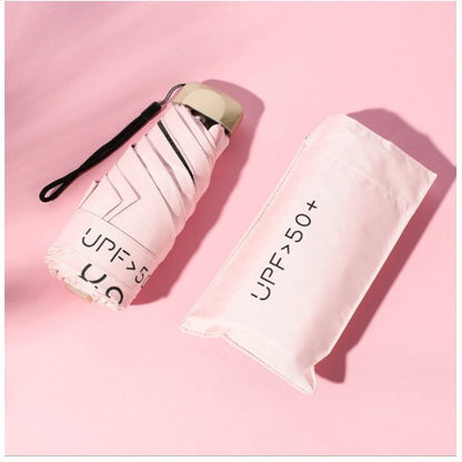 READY STOCK‼️ Payung Lipat UV Mini 5-Lipat Ultra-Light Vinyl Sunblock Kalis Hujan Rust-Proof Umbrella 雨伞