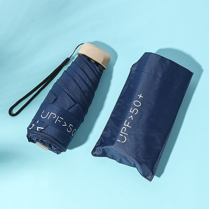READY STOCK‼️ Payung Lipat UV Mini 5-Lipat Ultra-Light Vinyl Sunblock Kalis Hujan Rust-Proof Umbrella 雨伞
