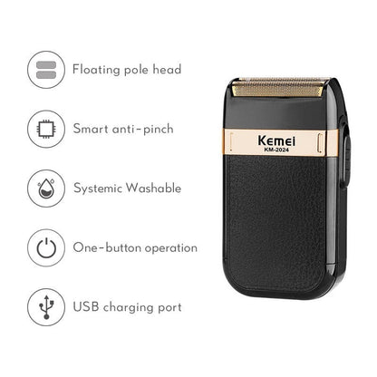 (READYSTOCK) KEMEI KM-2024 Professional Electric Hair Clipper/ Men Rechargeable Cordless Clipper Shaver KEMEI KM-2024