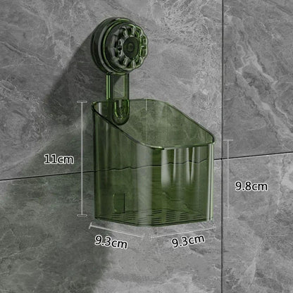 READY STOCK‼️ Suction Cup Bathroom Storage Basket | Wall-Mounted Shower Rack | Easy to Clean & Removable 吸盘式浴室收纳篮