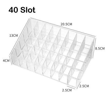 READY STOCK‼️ Lipstick Storage Box | Transparent Lip Gloss & Palette Organizer | Cosmetic Makeup Storage 化妆品收纳盒 口红收纳盒