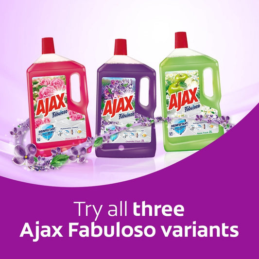 READY STOCK~Ajax Fabuloso Multi Purpose Floor Cleaner 3L Eliminates 99.9% Bacteria Cair untunk Mop Lantai