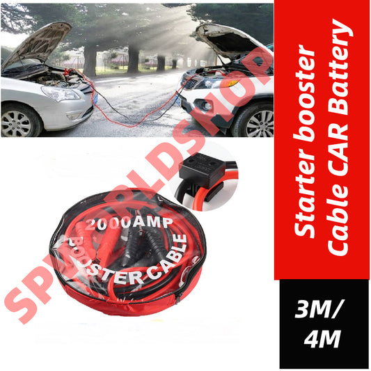 (READYSTOCK) 2000AMP 4 meter / 2000AMP 3 meter Starter booster  CAR Battery JUMPER CABLE  应急电瓶线 Emergency Starter CABLE