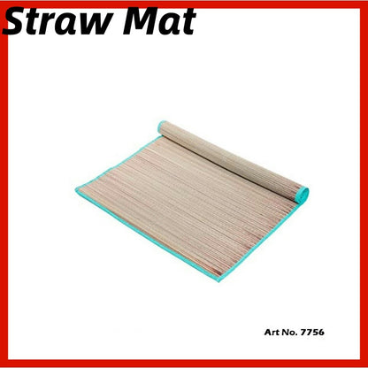 Straw Mat 90cm±X180cm± Without Tie/ 80cm±X180cm± With Tie/ Picnic Mat Straw Rugs Carpet / Camping Mat / Beach 草席 7756