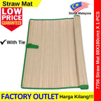 Straw Mat 90cm±X180cm± Without Tie/ 80cm±X180cm± With Tie/ Picnic Mat Straw Rugs Carpet / Camping Mat / Beach 草席 7756