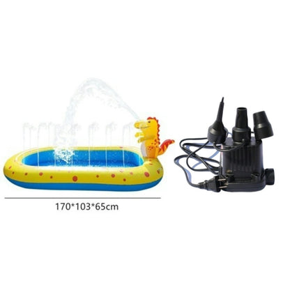 Children'S Swimming Pool Inflatable Spray Pool Foldable Baby Bathtub Outdoor Dinosaur Shark Sprinkler Game Pad Kids