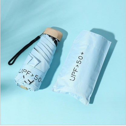 READY STOCK‼️ Payung Lipat UV Mini 5-Lipat Ultra-Light Vinyl Sunblock Kalis Hujan Rust-Proof Umbrella 雨伞
