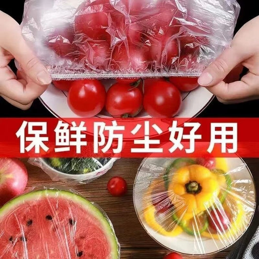 READY STOCK!!! 一次性PE食品级保鲜罩,轻松保鲜食物 Disposable PE Food Grade Food Cover, Easily Preserve Leftovers