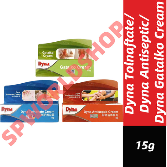Dyna Tolnaftate Cream / Dyna Antiseptic Cream / Dyna Gatalko Cream 15g