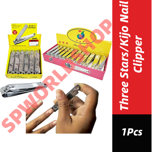Three Stars Nail Clipper / Kijo Small and Big Nail Clipper 1-Pcs 三星指甲剪