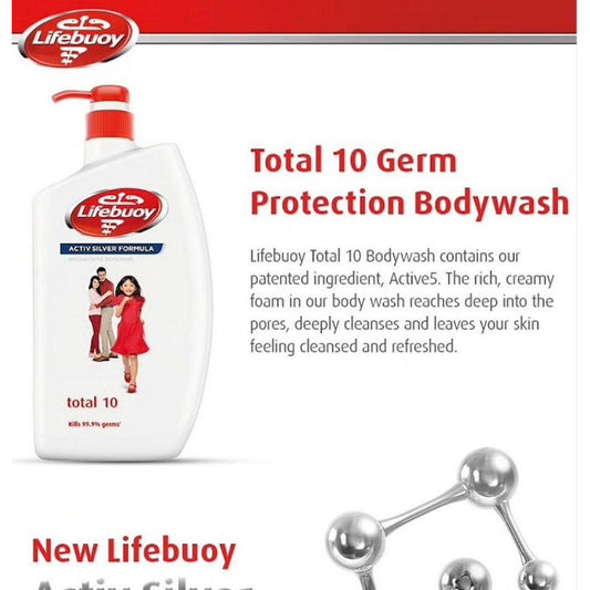 READY STOCK‼️ Lifebuoy Anti-Bacterial Shower Gel 900ml/950ml Sabun Mandian Bunuh 99.9% Kuman