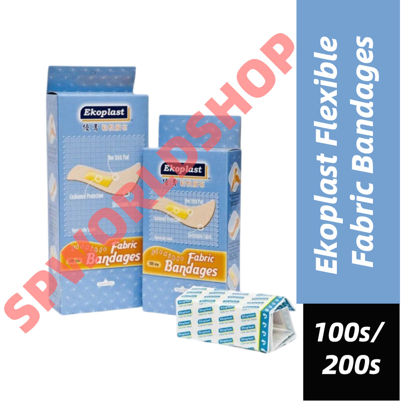 READY STOCK!!! Ekoplast Flexible Fabric Bandages / Plaster Luka 优膏粘性胶布 (100's/200's)