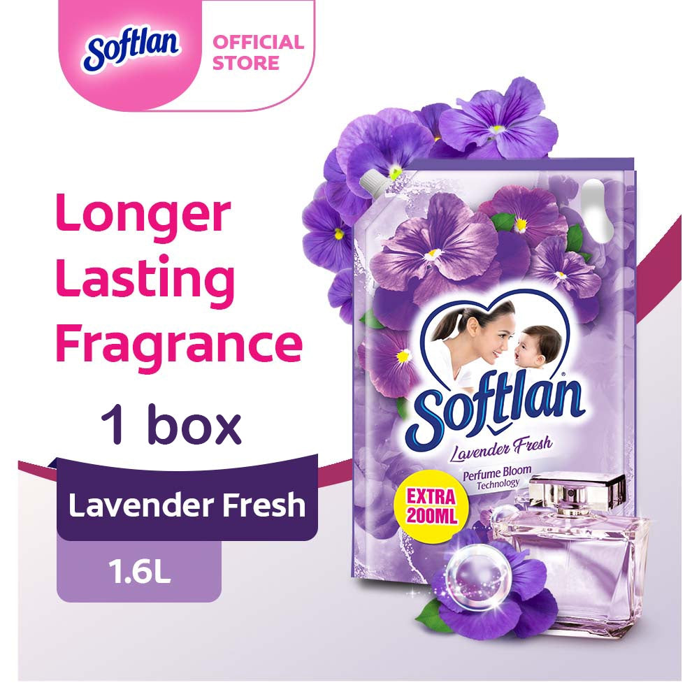 READY STOCK!!!SOFTLAN FABRIC SOFTENER 1.5L/1.6L REFILL Value Pack 1 Box 8 Pack